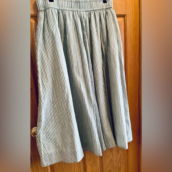 Poetry Full A-Line Long Cotton Skirt With Pockets Size 16 - Picture 7 of 13